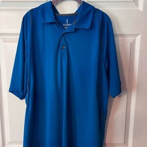 Elevate Men's Vibrant Blue Polo Shirt